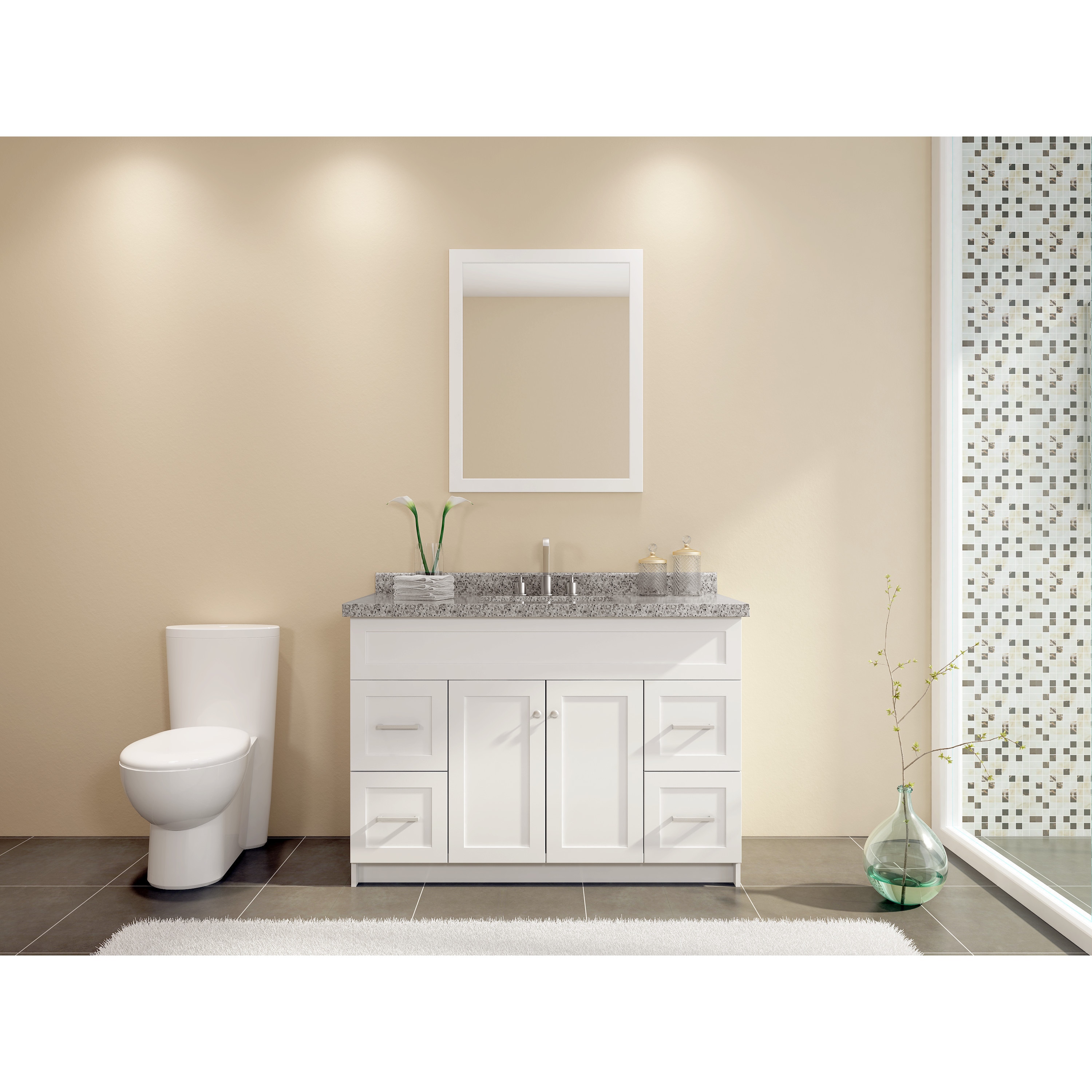 Hamlet 49 inch Single Sink Vanity Set in White  ™ Shopping