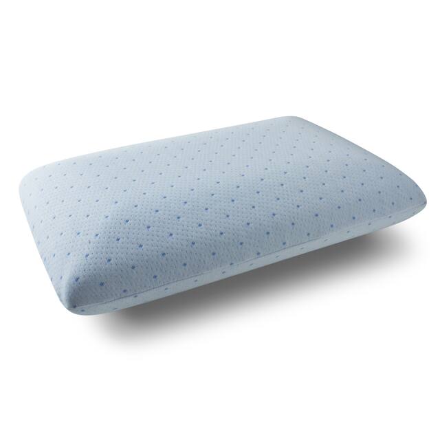 Arctic Sleep Cool-Blue Gel Memory Foam Bed Pillow