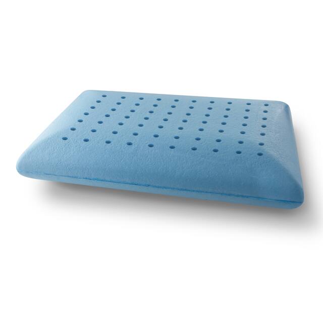 Arctic Sleep Cool-Blue Gel Memory Foam Bed Pillow