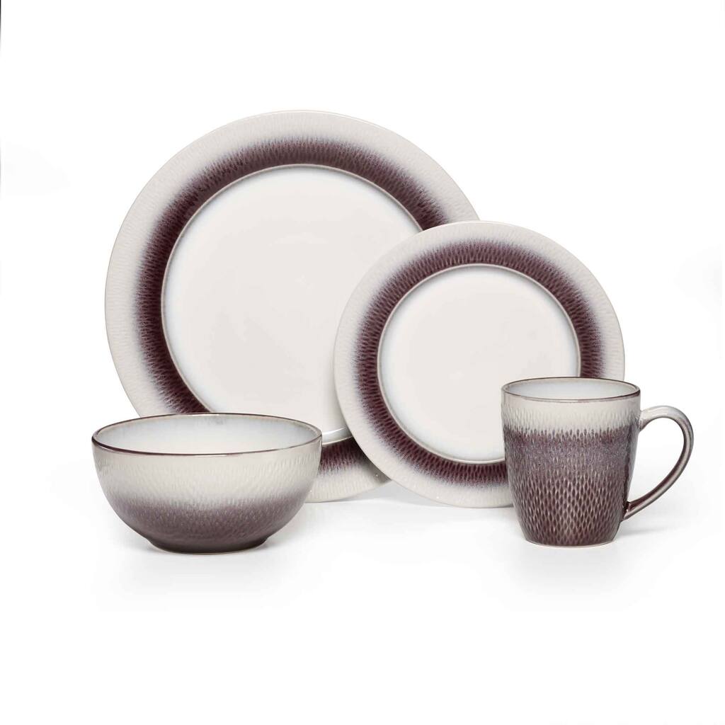 Pfaltzgraff Eclipse Plum Dinnerware 16-piece Set