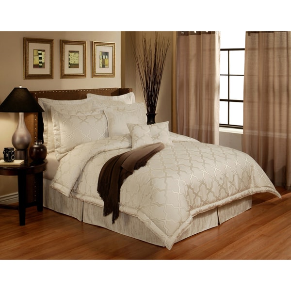 Austin Horn En Vogue Glamour Pearl 6 piece Luxury Comforter Set