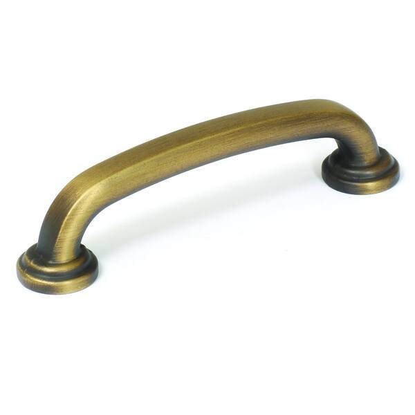GlideRite 3-3/4 in. Center-to-Center Antique Brass Deco Cabinet Pulls  (10-Pack) 81092-AB-10 - The Home Depot