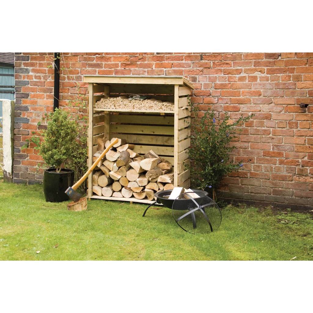 English Garden Firewood Storage Shed