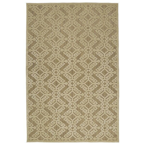 Indoor/Outdoor Luka Khaki Nomad Rug (8'8 x 12'0) - 8'8" x 12'