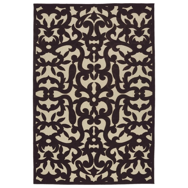 Indoor/Outdoor Luka Brown Vine Rug (8'8 x 12'0) - 8'8" x 12'