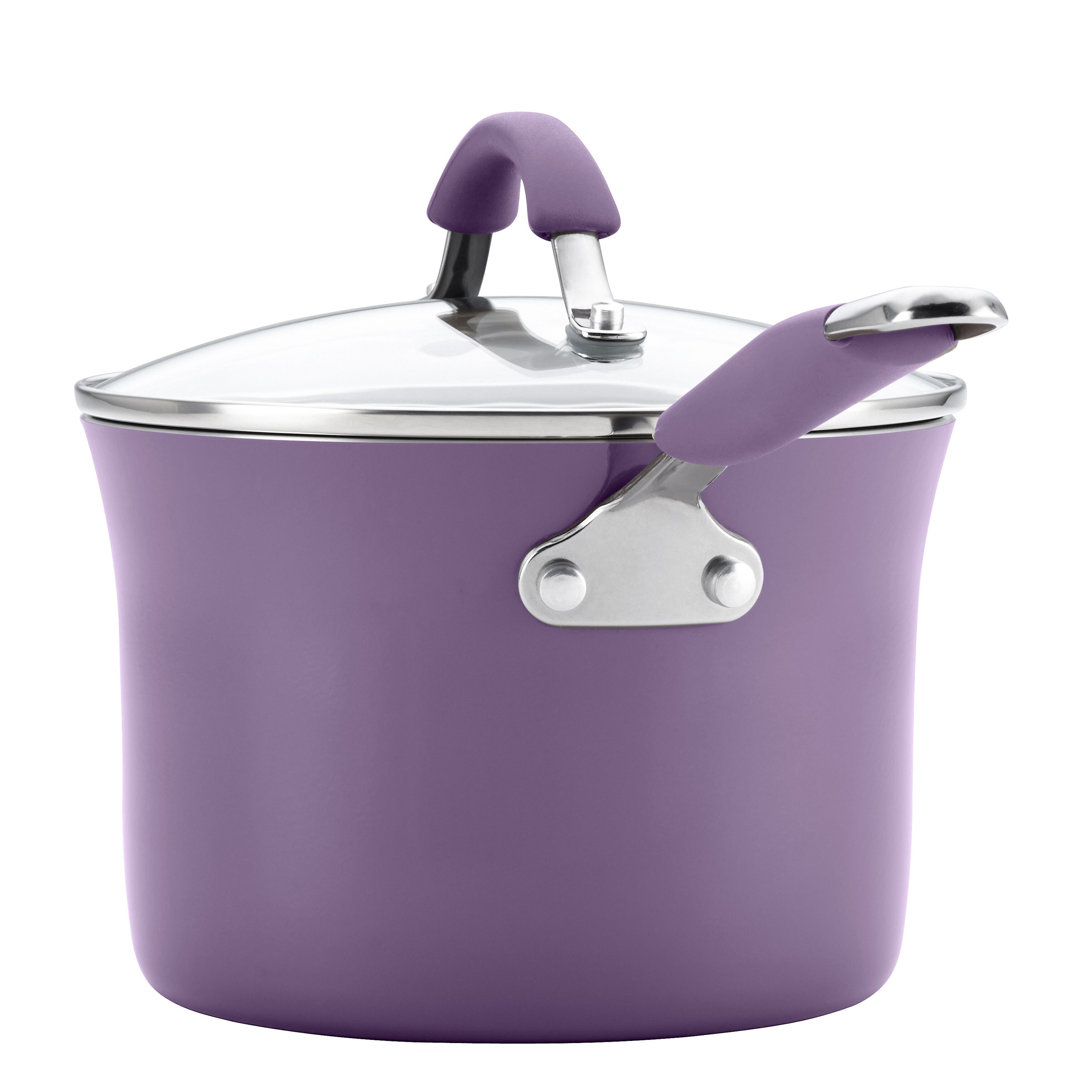 Rachael Ray Cucina Hard Enamel Nonstick 12-Piece Cookware Set, Lavender  Purple (As Is Item) - Bed Bath & Beyond - 14056634