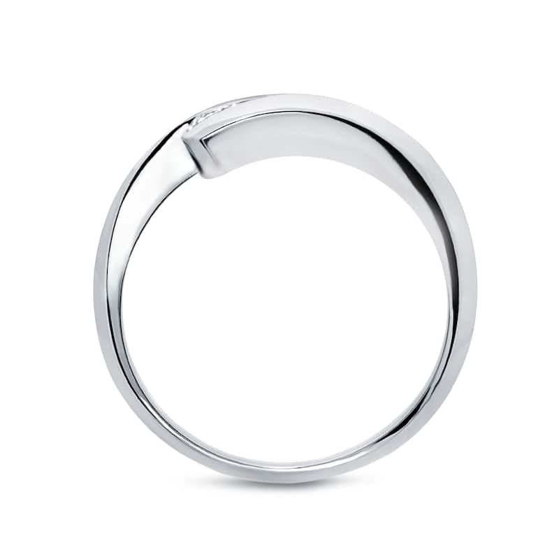 Auriya Contemporary 1/2ct TDW 3-Stone Bypass Diamond Ring 14k Gold