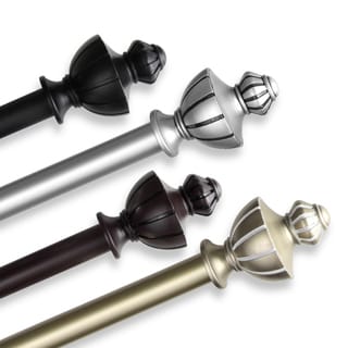 Bold 144 to 240inch Adjustable Curtain Rod Set for Patio Doors  13129992  Overstock.com 