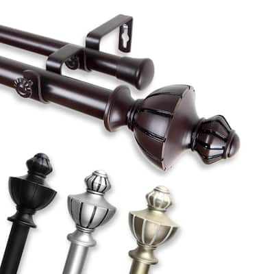 InStyleDesign Oden Adjustable Double Curtain Rod