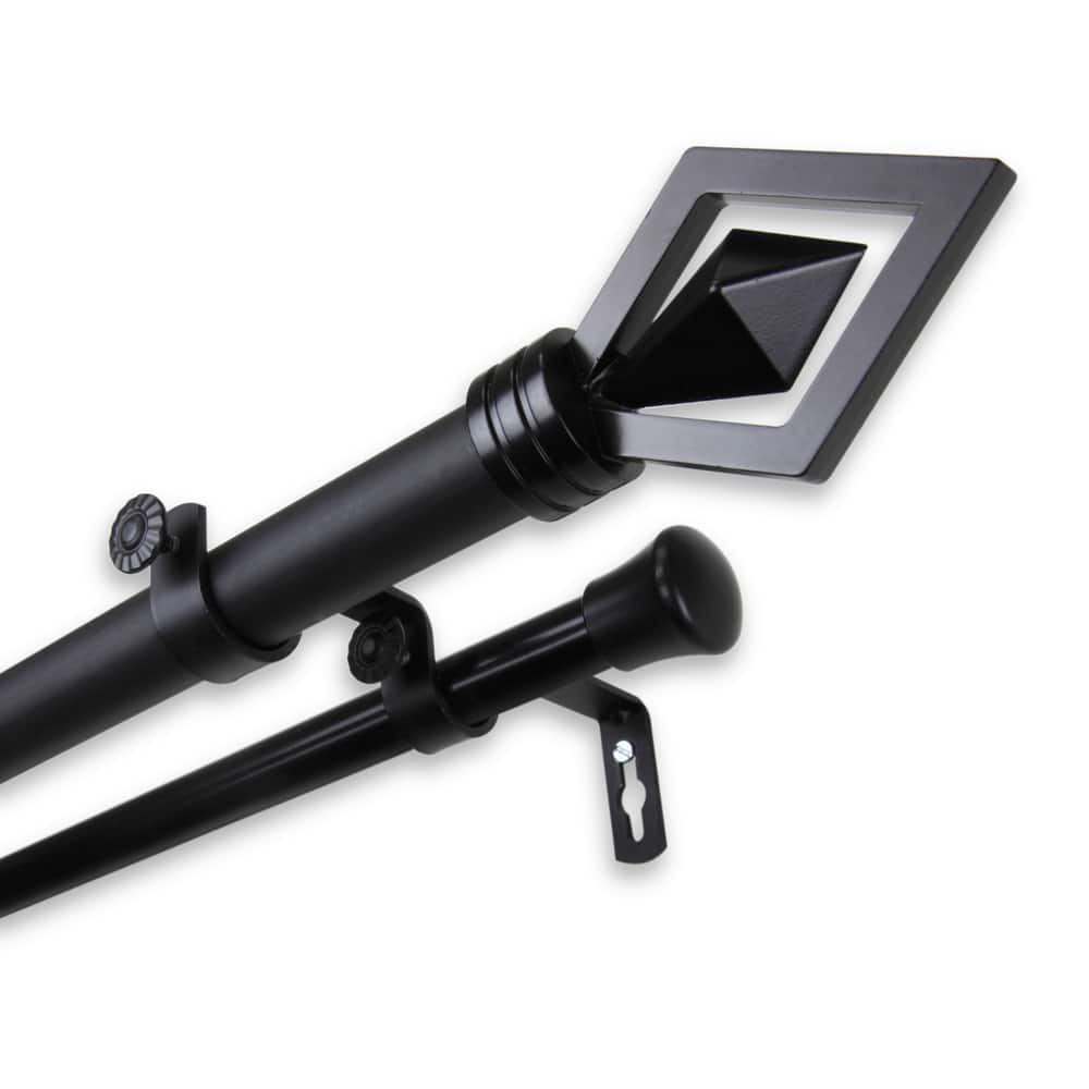 InStyleDesign Crystal Adjustable Double Curtain Rod