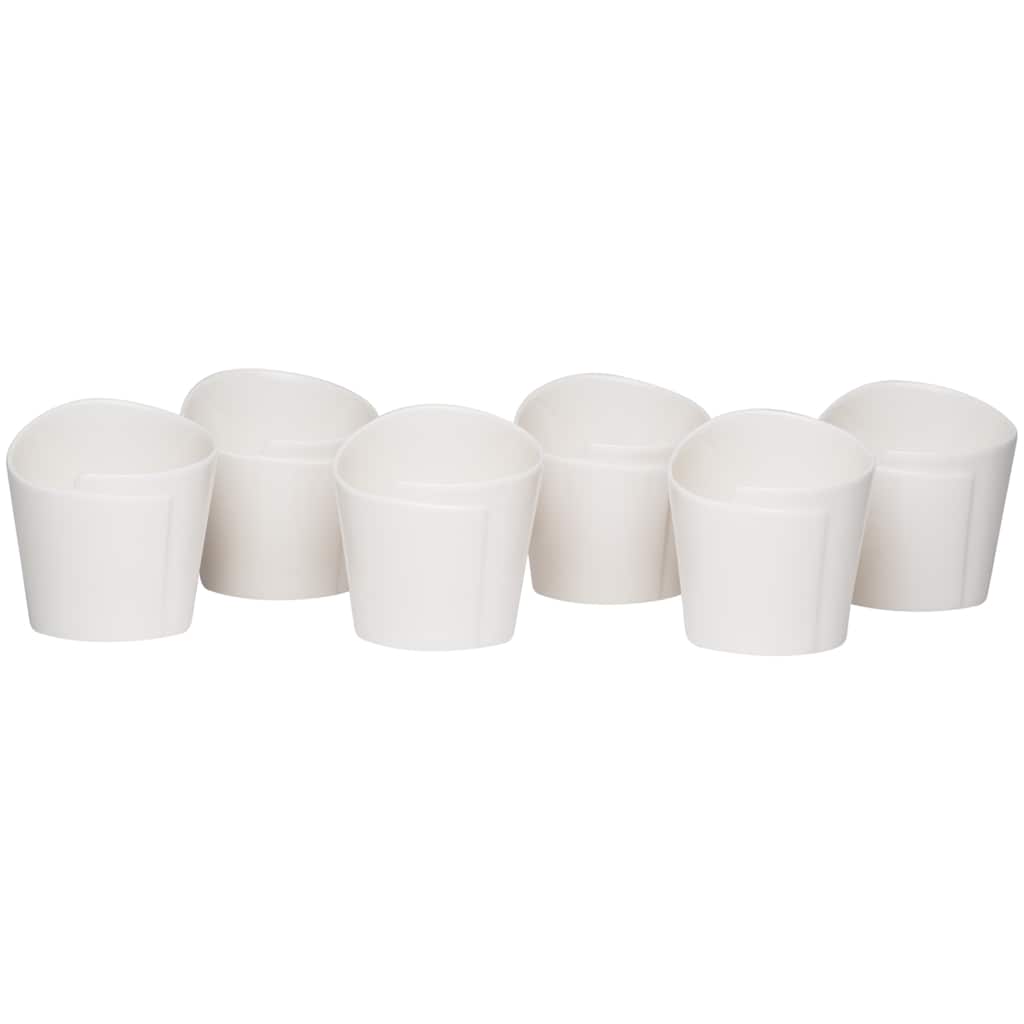 Whisper White Cone Sauce 2.75-inch Dish (Set of 6)