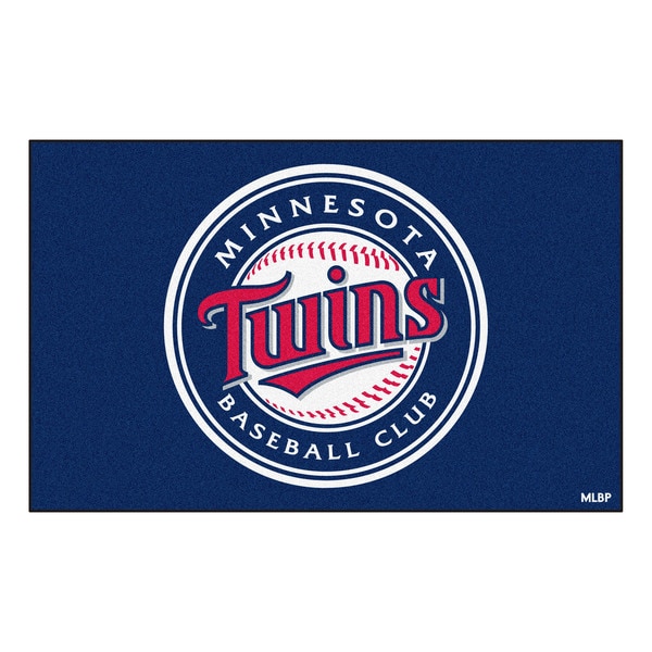 Shop Fanmats Machinemade Minnesota Twins Blue Nylon UltiMat (5' x 8