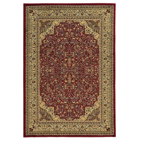 Linon Elegance Isphahan Red Rug