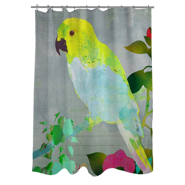 Collage Parrot Shower Curtain