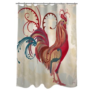 Teal Rooster I Shower Curtain - Bed Bath & Beyond - 10108713