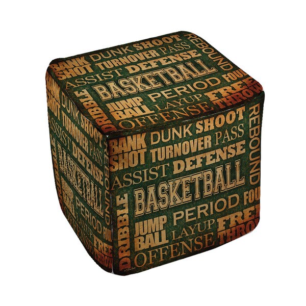 Basketball Words Pouf Free Shipping Today Overstock 17248648