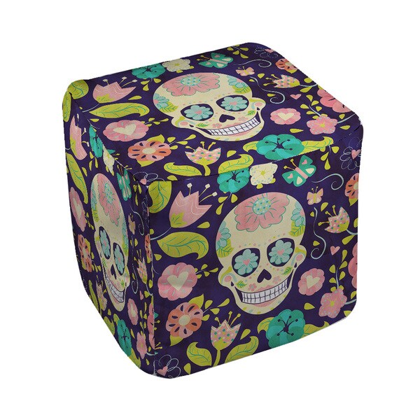 Sugar Skull Pouf