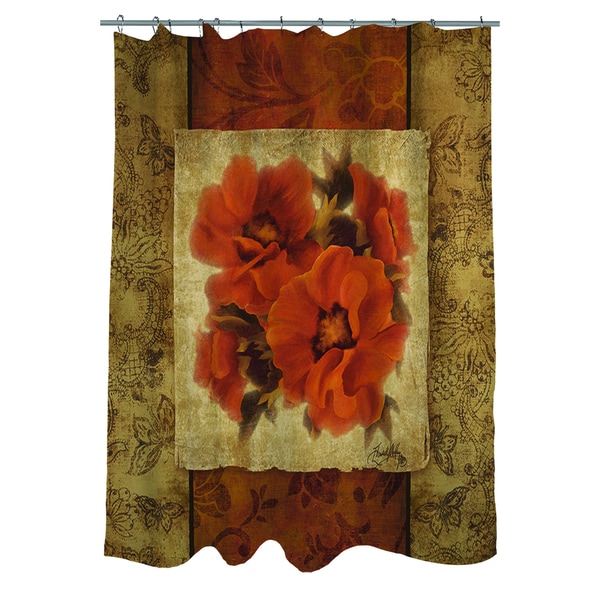 Spice Flower II Shower Curtain