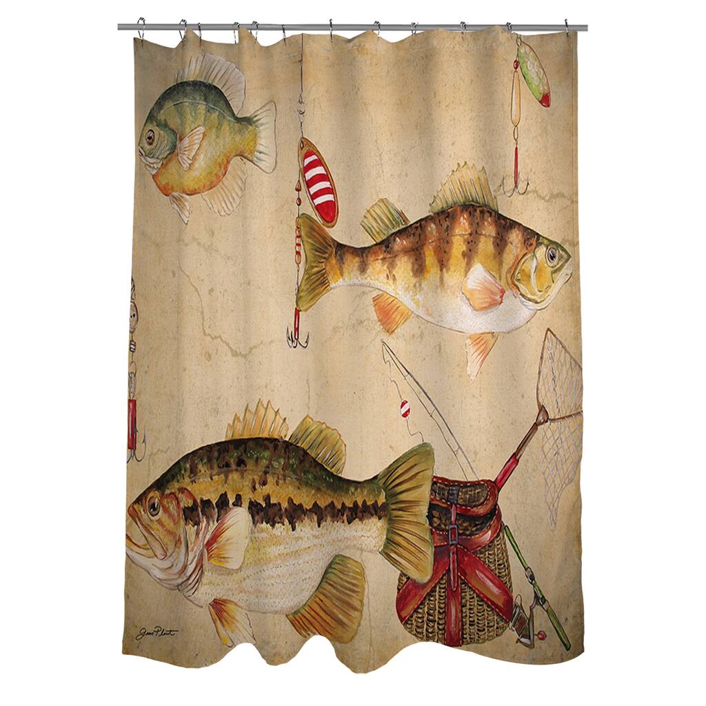 Fish and Lures Shower Curtain