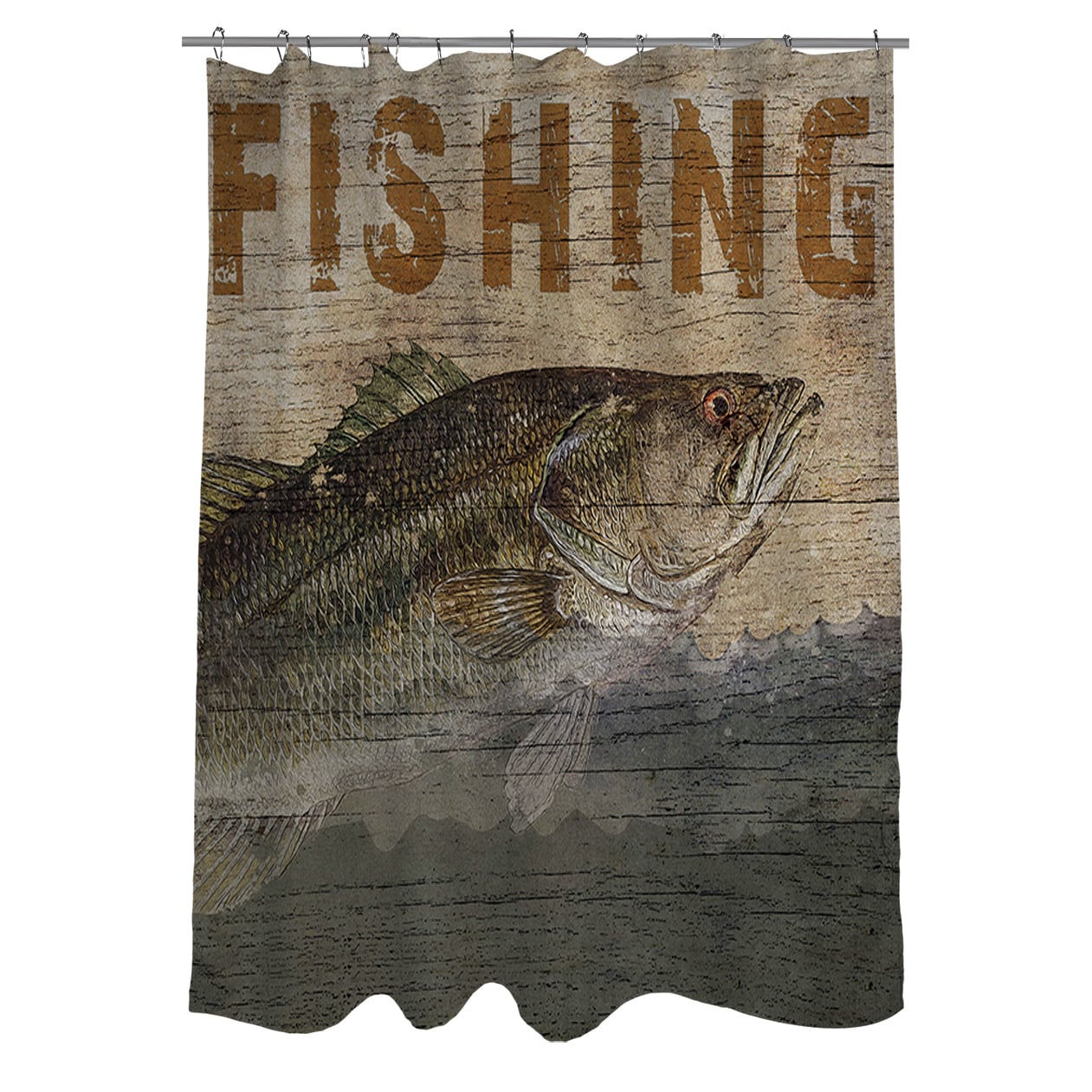 Shop Fishing Shower Curtain Free Shipping Today Overstock