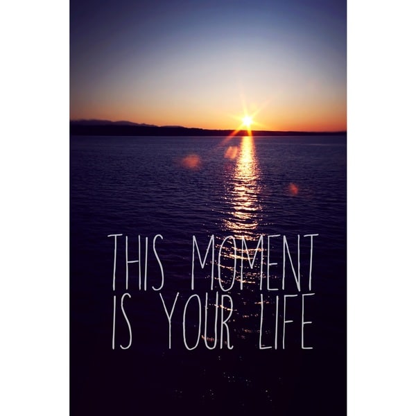 Marmont Hill Art Collective 'This Moment Is Your Life' Canvas Art - Multi-color