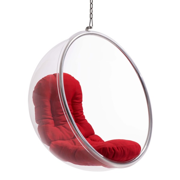 Bolo Suspended Chair Red   Shopping Zuo