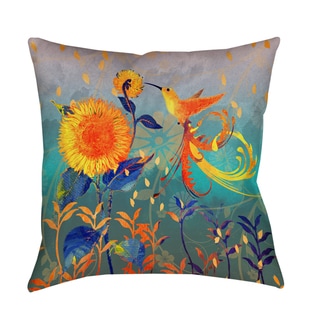 ThumbprintzDaisy Hum Teal Decorative daisy home decor decorative pillow