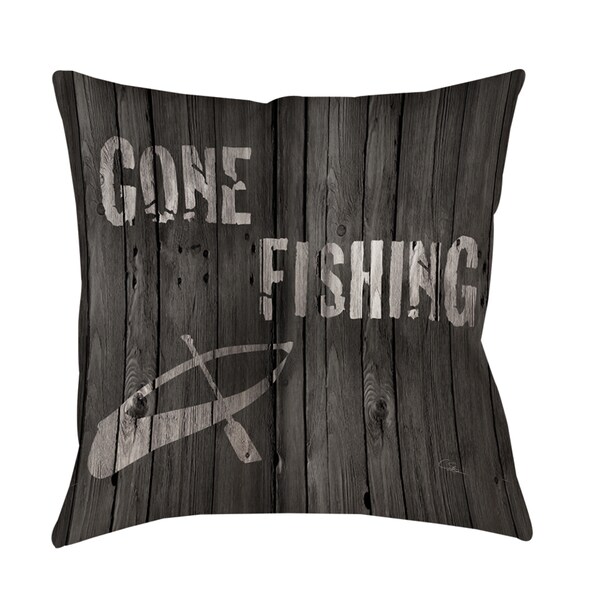 gone fishing pillow