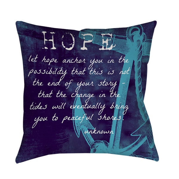 Let Hope Anchor You Decorative Pillow