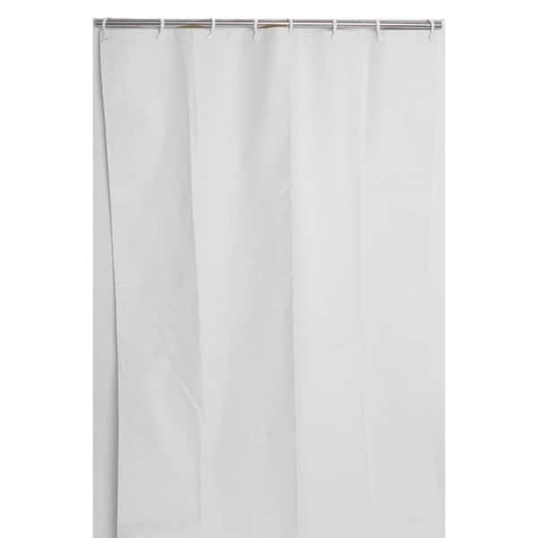 Pack of 10 CSI Assure 54 x 74 HeavyDuty White Vinyl Shower Curtain