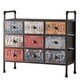 Soho Industrial 9-drawer Metal Chest Console Table Cabinet ...
