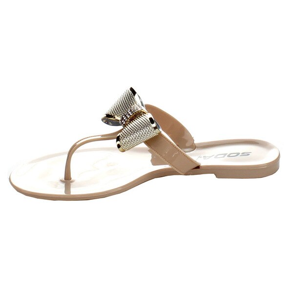 bow tie jelly sandals