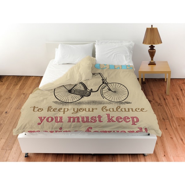 Life Bicycle Duvet Cover