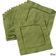 preview thumbnail 36 of 43, Hemstitched Linen Blend Cocktail Napkins (Set of 12) Kiwi