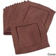 preview thumbnail 20 of 43, Hemstitched Linen Blend Cocktail Napkins (Set of 12)