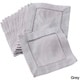 preview thumbnail 13 of 43, Hemstitched Linen Blend Cocktail Napkins (Set of 12) Grey