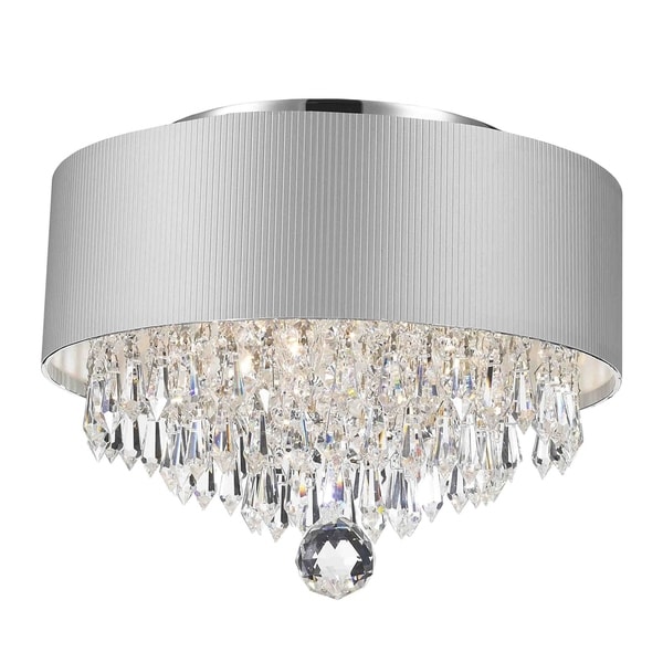 Shop Modern Elegance 3-light Chrome Finish and Full Lead ...