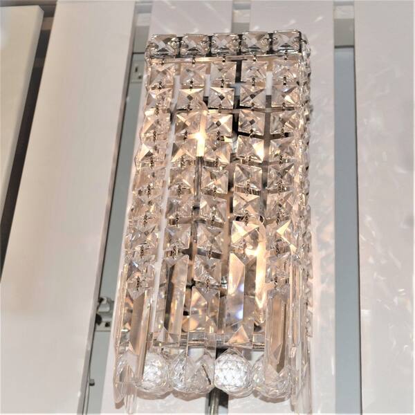 Shop Glam Art Deco Style 2 Light 6 Inch Chrome Finish Shop Glam Art Deco Style 2 Light 6 Inch Chrome Finish
