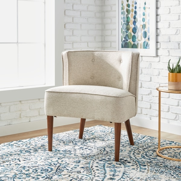 Shop Maison Rouge Sierra Off White Accent Chair Free
