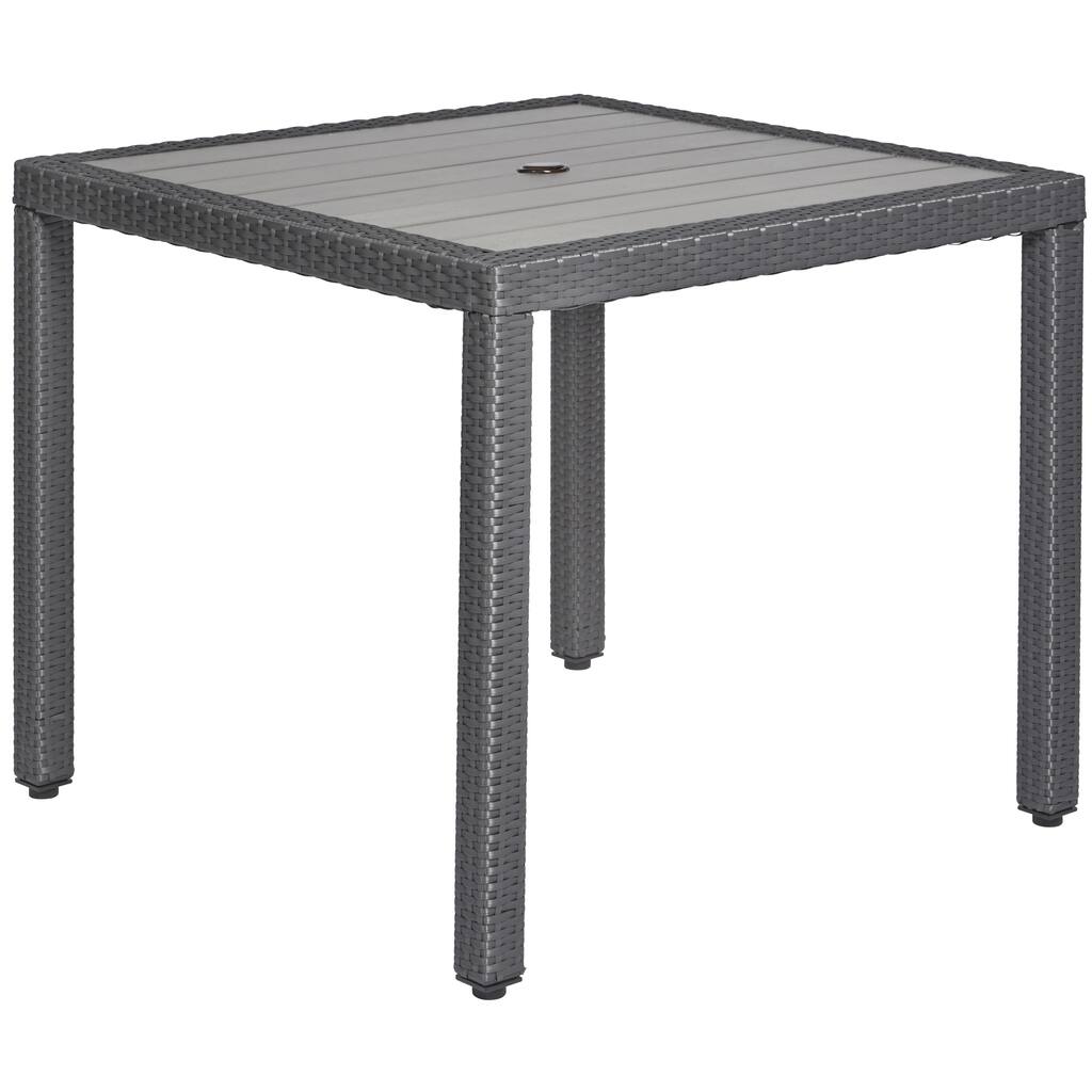 Handy Living Napa Estate Grey Square Indoor/Outdoor Dining Table