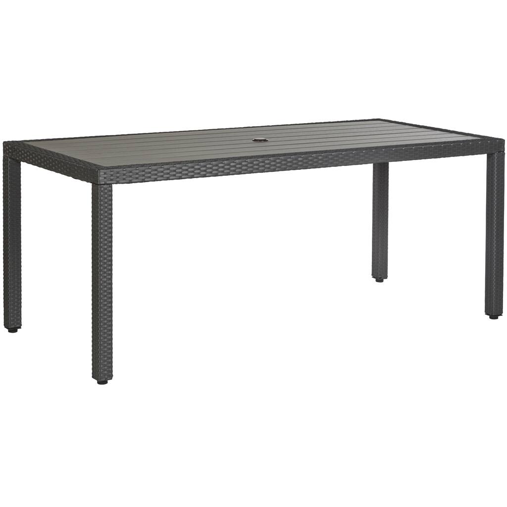 Handy Living Napa Estate Grey Rectangular Indoor/Outdoor Dining Table