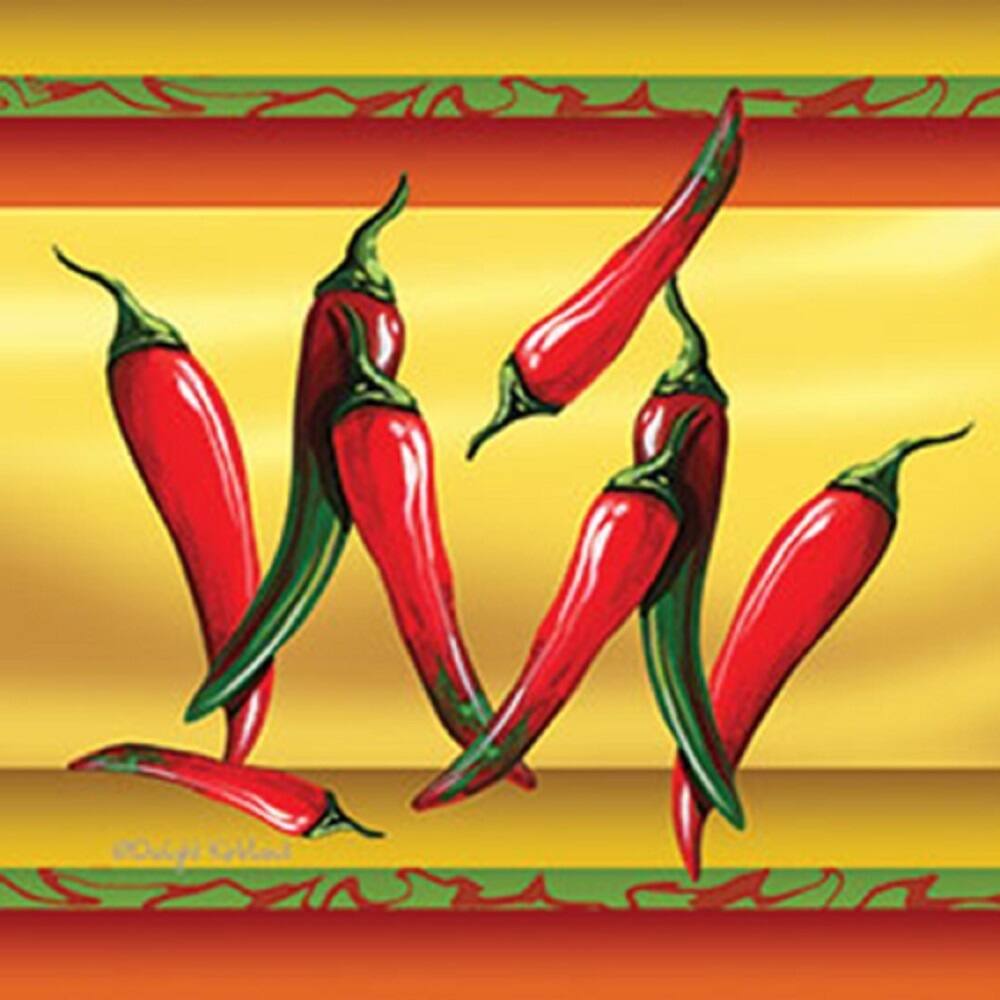 Hot Pepper Absorbent Stone Coaster (Set of 4) - 4x6