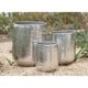 preview thumbnail 1 of 5, Set of 3 Modern 13, 16, and 21 Inch Aluminum Planters by Studio 350