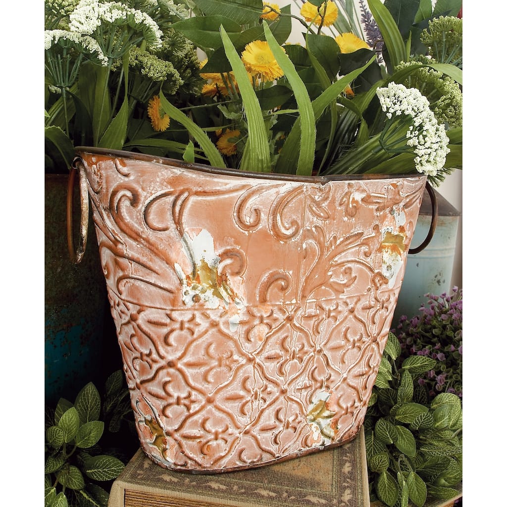 Multicolored Pastel Metal Planter (Set of 3)