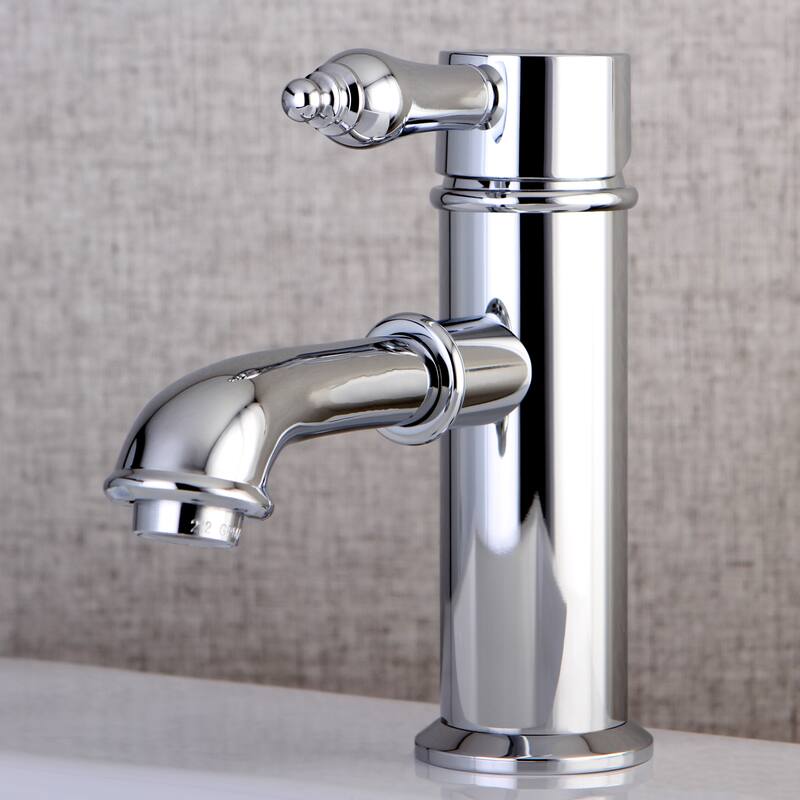 Kingston Brass Single-Hole Chrome Bathroom Faucet - Silver