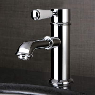 Kingston Brass Single-Hole Chrome Bathroom Faucet - Silver