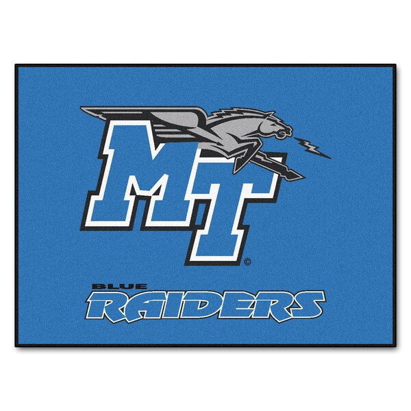 Fanmats Machine-Made Middle Tennessee State University Blue Nylon Ulti-Mat (5' x 8')