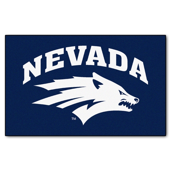 Fanmats Machine Made University of Nevada Blue Nylon Ulti Mat (5 x 8