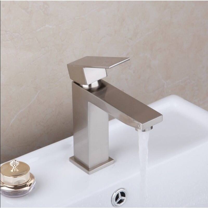 Starstar Bathroom Single Hole Lavatory Faucet With Lift Pop-up Drain