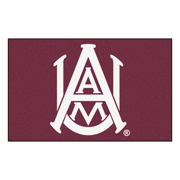 Fanmats Machine Made Alabama A&M University Burgundy Nylon Ulti Mat (5